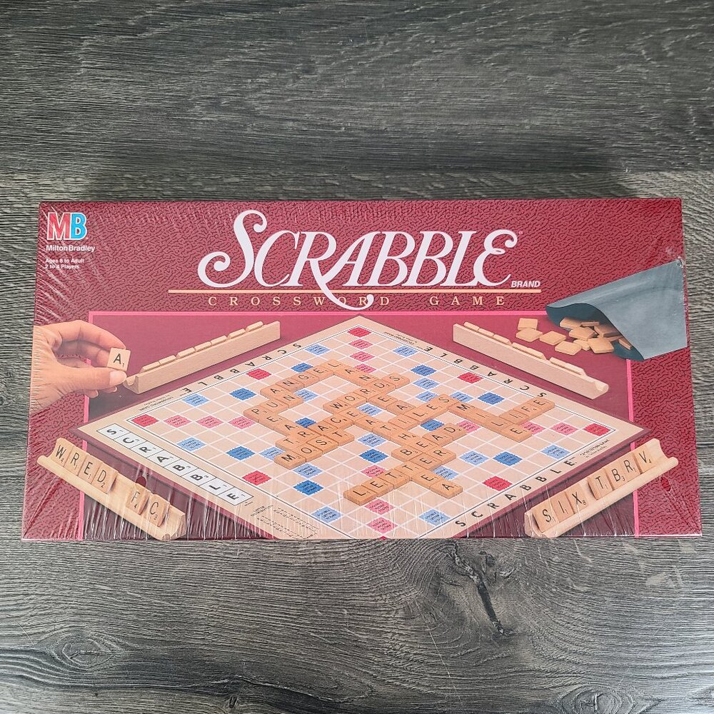 Scrabble Crossword Game By Milton Bradley/Hasbro #4024 (1989) - New & Sealed